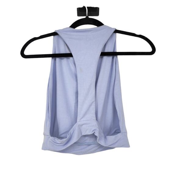 Naked Wardrobe Smooth As Butter Open Back Crop Tank In Periwinkle Size XL - Picture 5 of 5